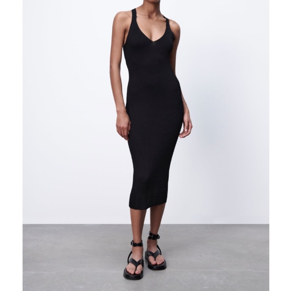 Zara Special Edition Open Back Knitted Dress